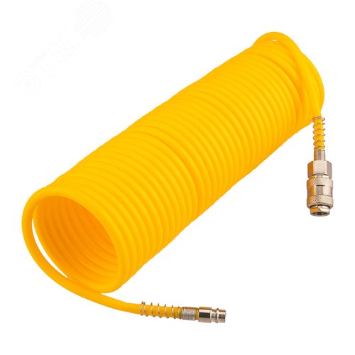 Изображение товара Шланг спиральный воздушный, 10м, с быстросъемным соединением (шт)