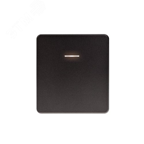 Изображение товара Выключатель ROUND одноклавишный с подсветкой 10А скрытой установки механизм титан (шт)