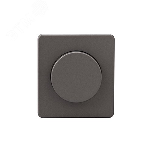 Изображение товара Светорегулятор ROUND (диммер) 300Вт скрытой установки механизм титан (шт)