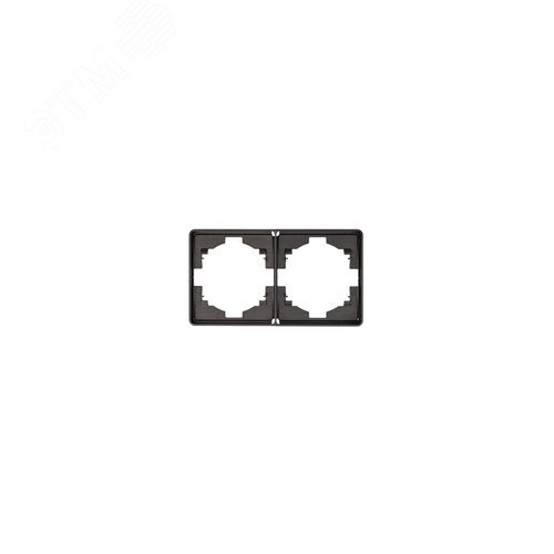 Изображение товара Рамка ROUND 2-постовая титан (шт)