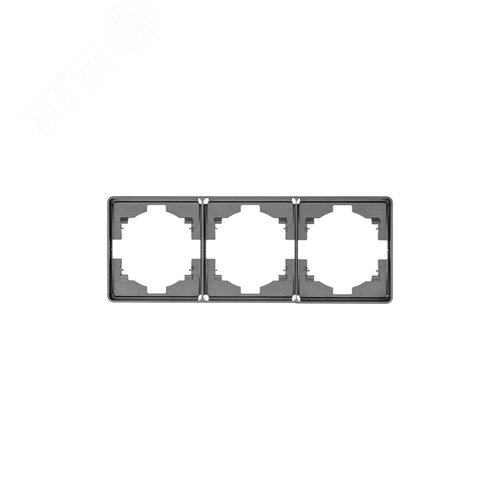 Изображение товара Рамка ROUND 3-постовая титан (шт)