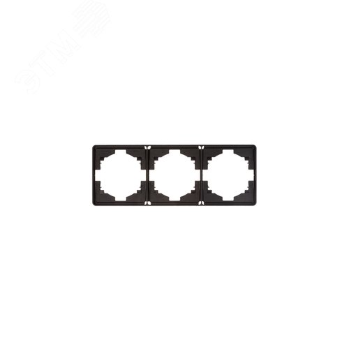 Изображение товара Рамка ROUND 3-постовая оникс (шт)