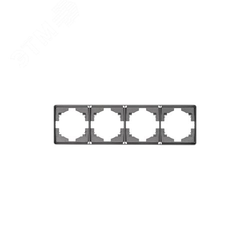 Изображение товара Рамка ROUND 4-постовая титан (шт)