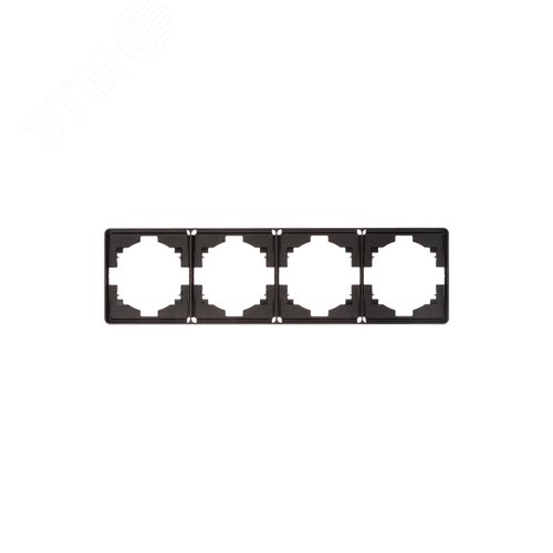 Изображение товара Рамка ROUND 4-постовая оникс (шт)