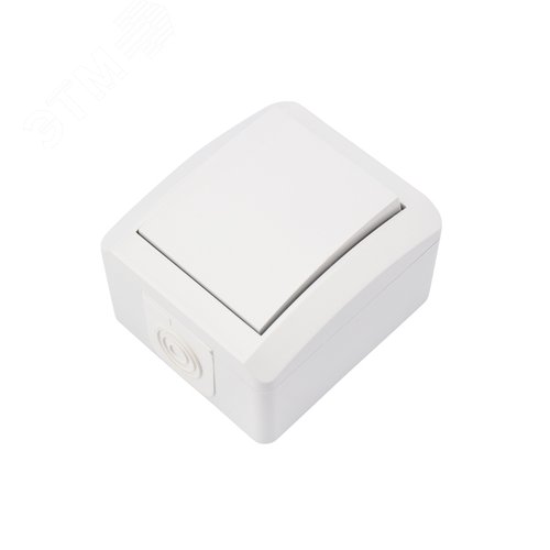 Изображение товара Переключатель проходной INDUSTRIAL IP54, о/у, белый (шт)