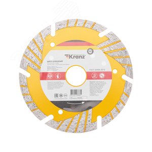 Изображение товара Диск алмазный отрезной Turbo сегментный с защитными секторами, 125х22,2x10 мм (шт)