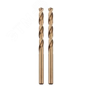 Изображение товара Сверло по металлу 2.5х57х30 мм (сталь HSS-Co 5% M35 P6M5K5) (упак - 2 шт.) DIN 338 (упак)