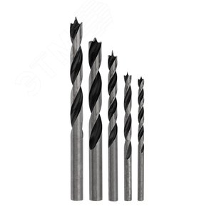 Изображение товара Набор сверл по дереву 4-10 мм, (упак - 5 шт.) (наб.)