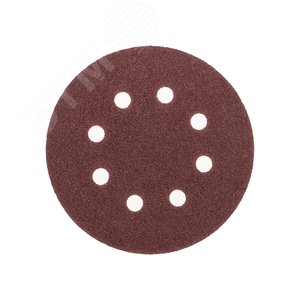 Изображение товара Диск абразивный на ворсовой основе, на липучке, перфорированный, P60, 125мм, 10 шт. (упак)