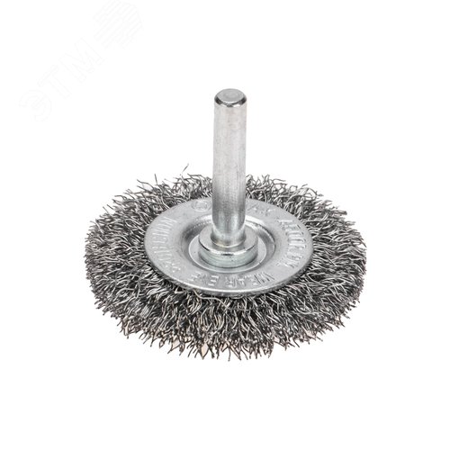 Изображение товара Щетка дисковая для дрели, витая стальная, 50мм (шт)