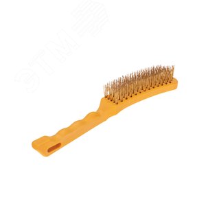 Изображение товара Щетка по металлу с пластиковой ручкой, 5 рядов, 260мм (шт)