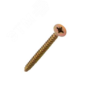 Изображение товара Саморез универсальный 5х60, желтый цинк, короб (100 шт./уп.) (упак)