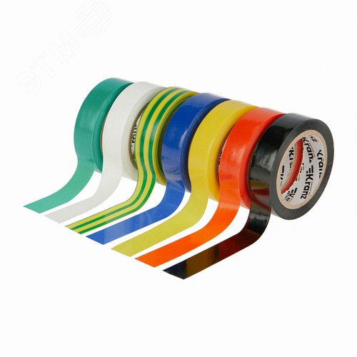 Изображение товара Набор изоляционных лент KRANZ 0.13х15 мм, 10 м, 7 цветов (упак)