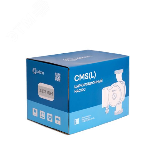 Насос циркуляционный CMS(L)25-16T3M-I, 500/550/750 Вт, резьба, 3х380 В, 3 скорости - фото 6