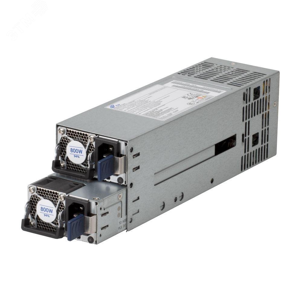 Изображение товара Серверный блок питания 800W, одномодульный, с резервированием 1+1, RM23812, PMBUS (шт)