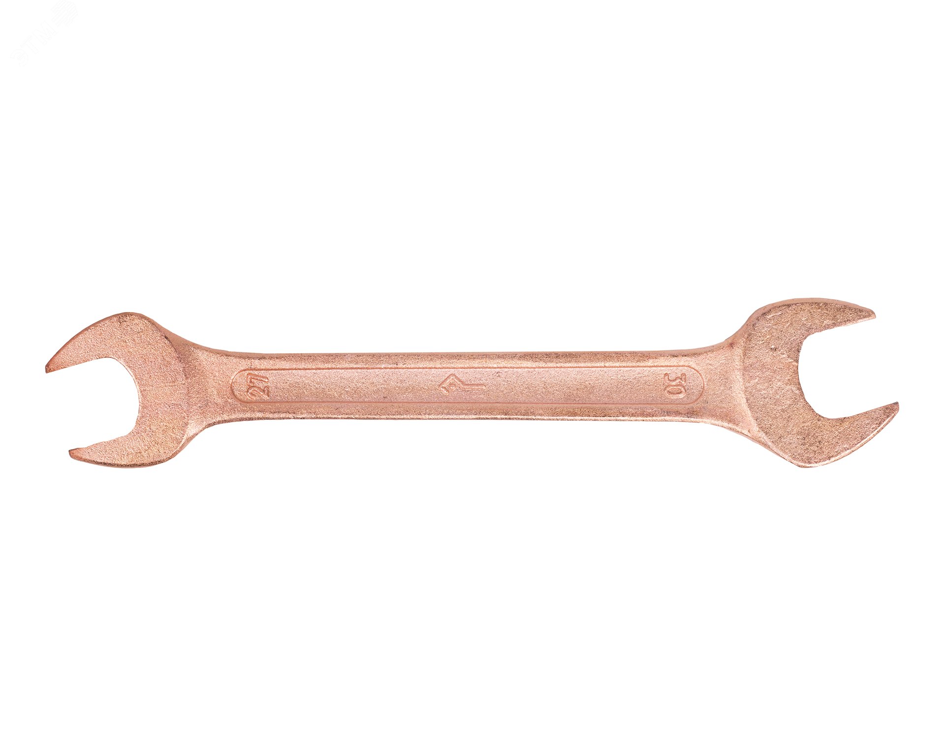 Изображение товара Ключ гаечный (рожковый) двусторонний 27х30 омедненный (шт)