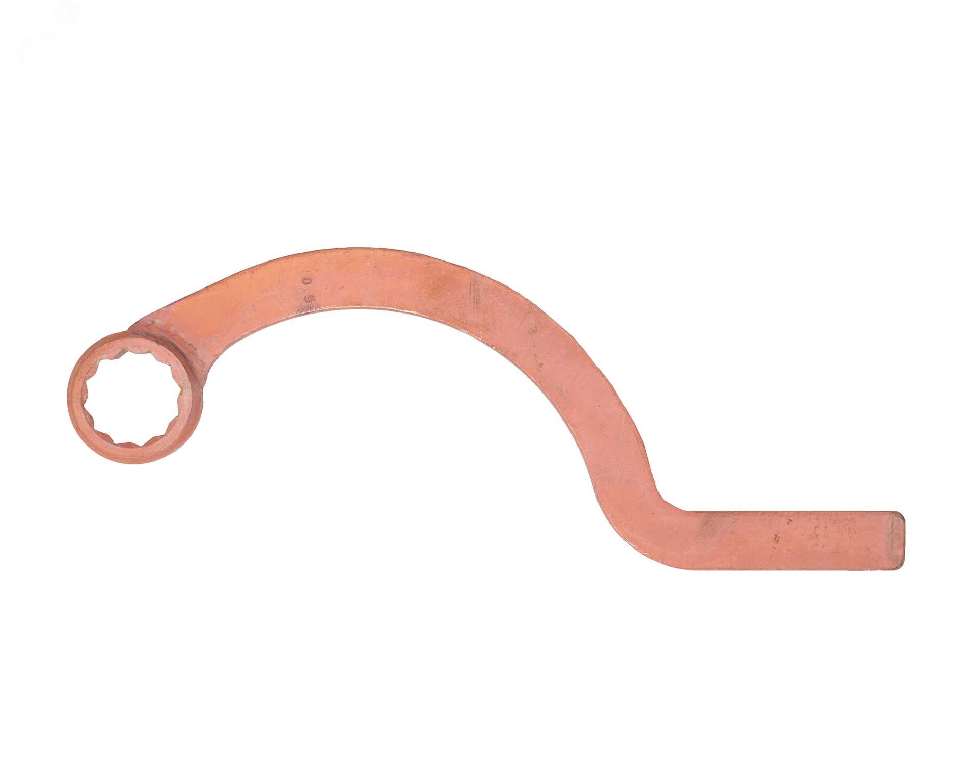 Изображение товара Ключ накидной серповидный 50 омедненный ручной инструмент для резьбовых соединений