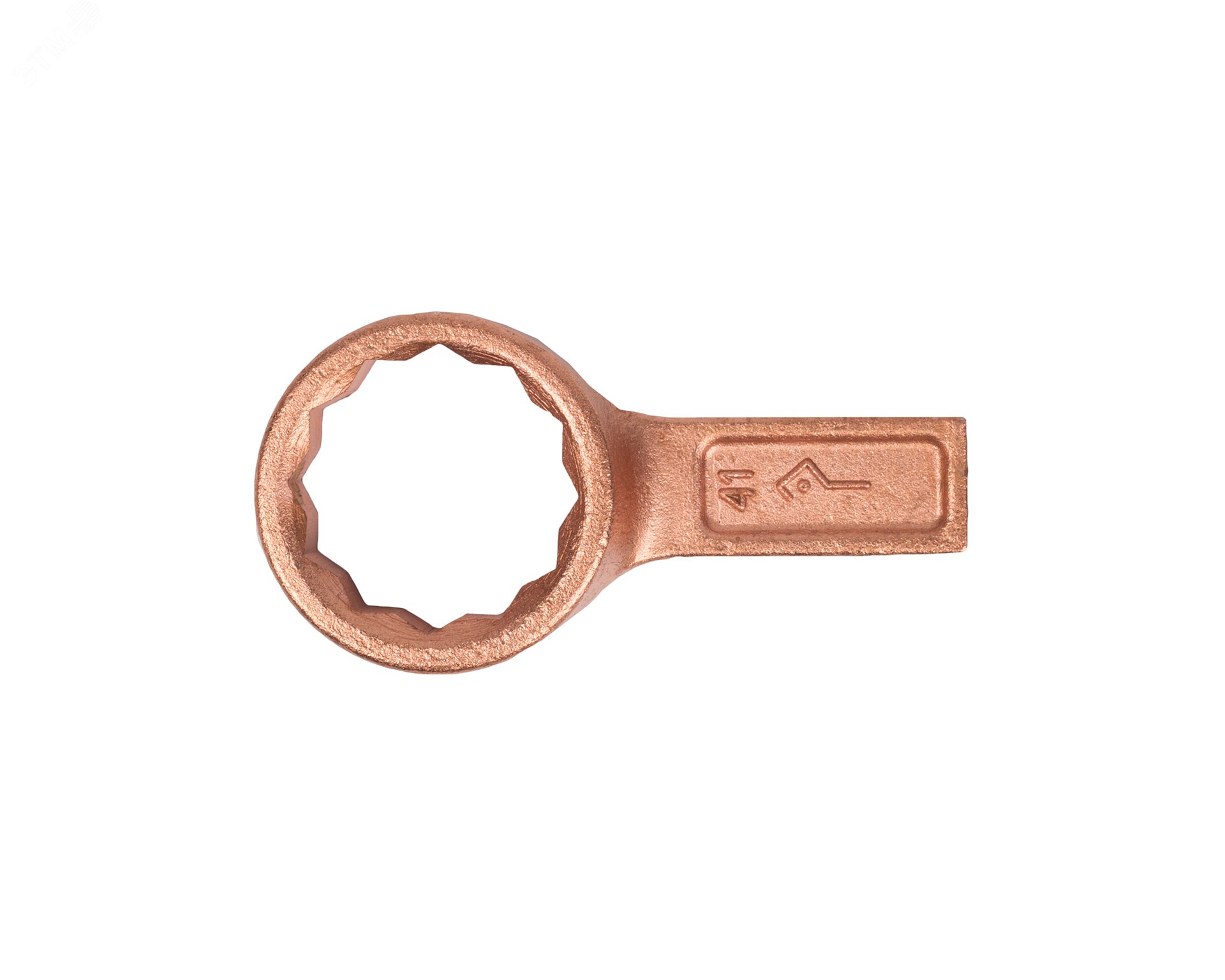 Изображение товара Ключ накидной односторонний 41 омедненный из стали 45 для монтажа и демонтажа соединений