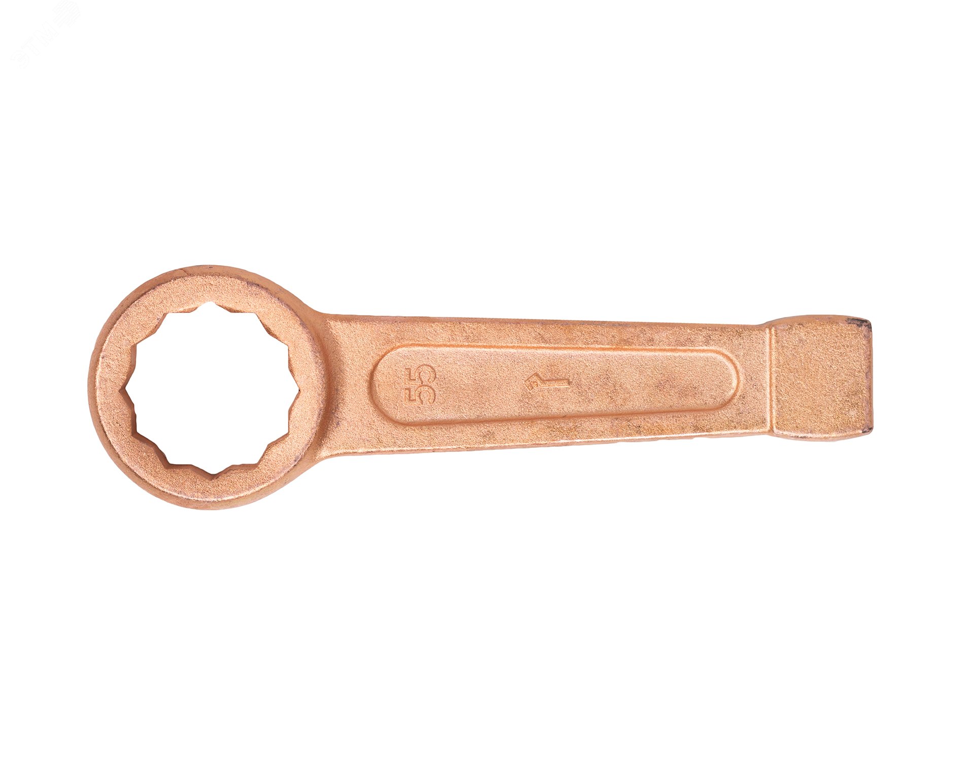 Изображение товара Ключ накидной односторонний ударный 55 омедненный для демонтажа