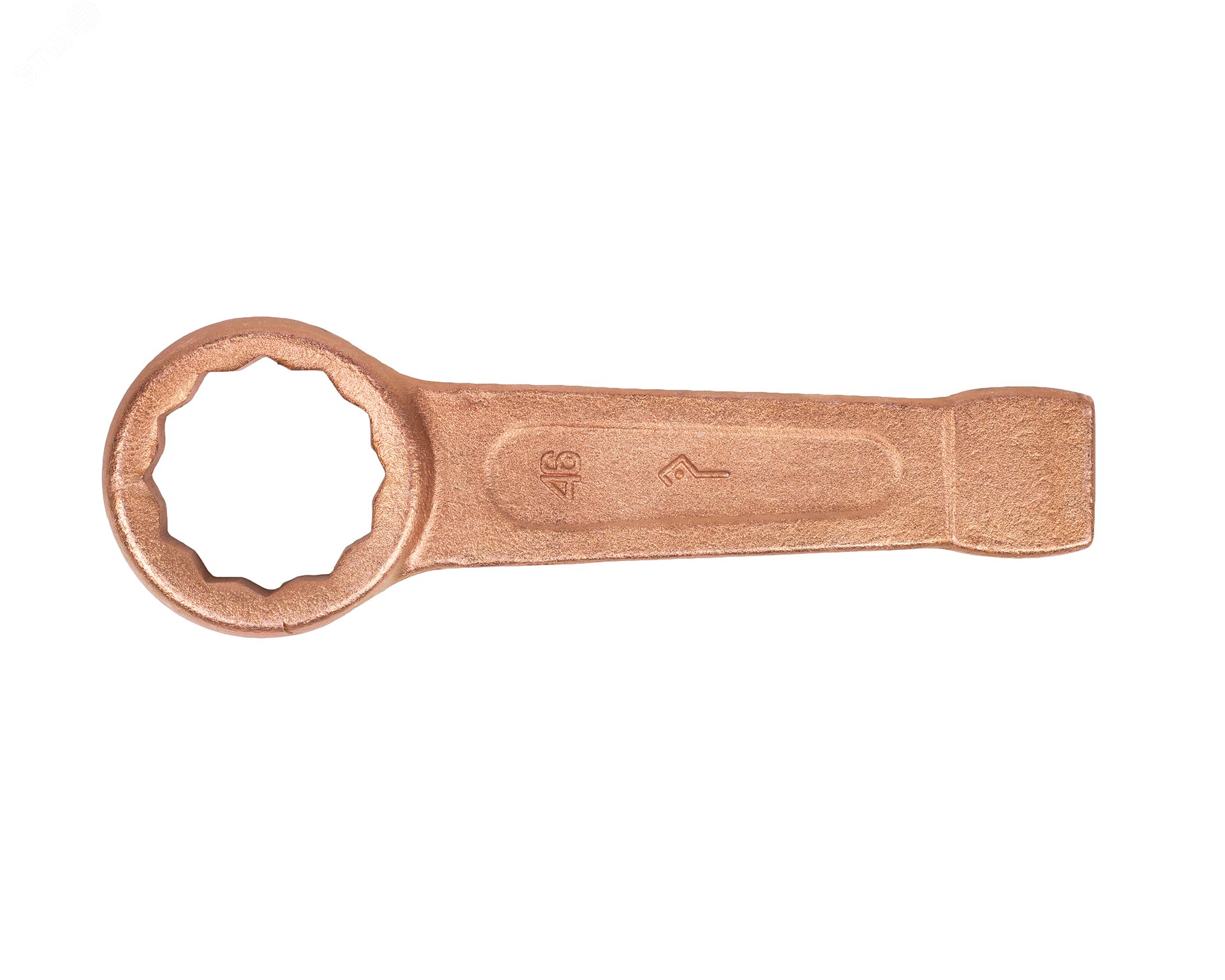 Изображение товара Ключ накидной односторонний ударный 46 омедненный КЗСМИ