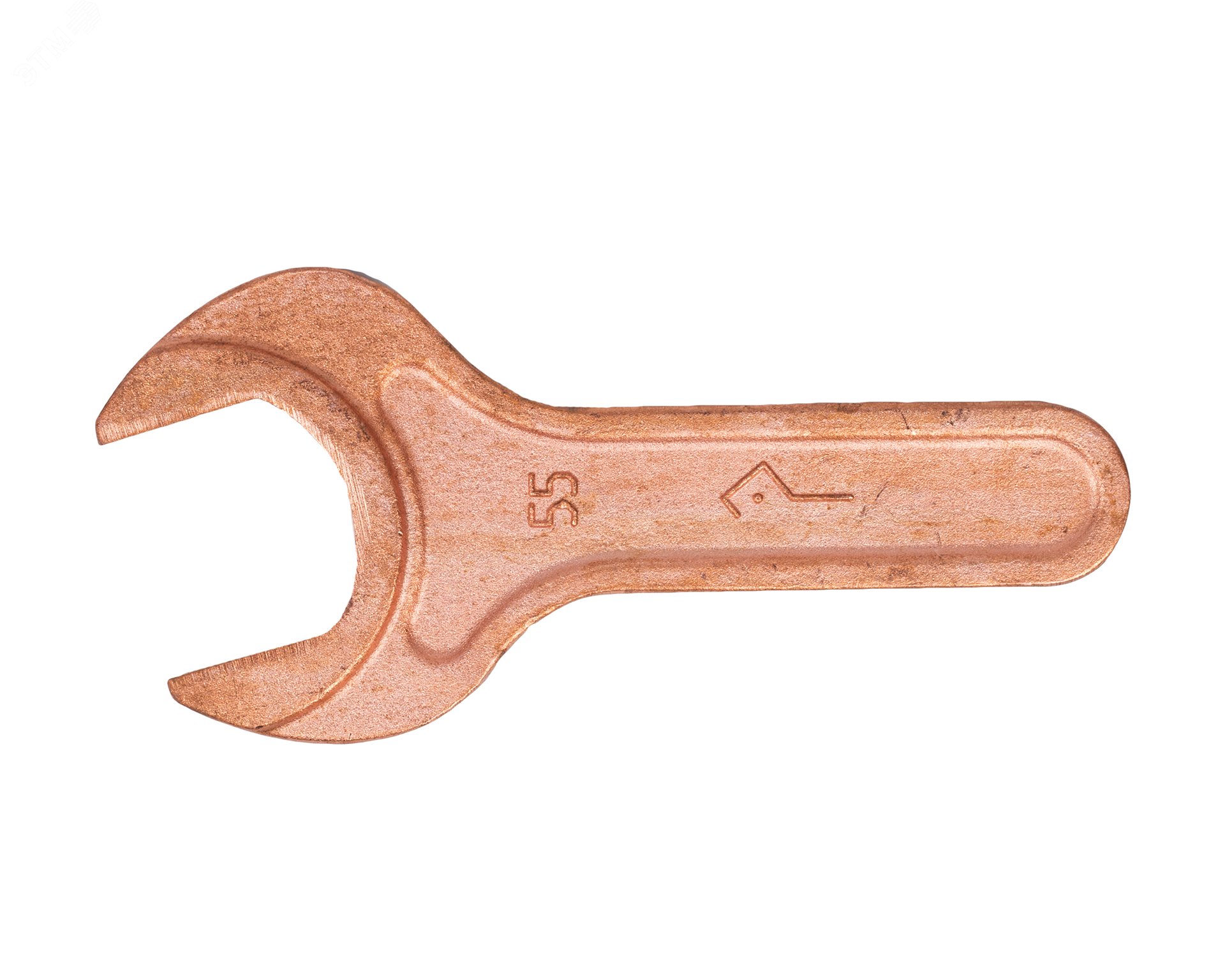 Изображение товара Ключ гаечный (рожковый) односторонний 55 омедненный (шт)