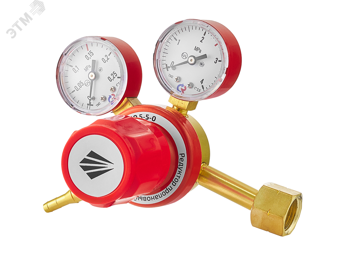 Изображение товара РЕДУКТОР ПРОПАНОВЫЙ БПО 5—5—0 с двумя поверенными манометрами (шт)