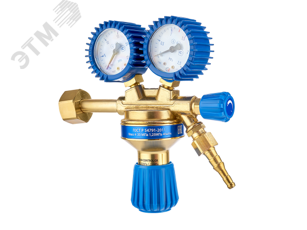 Изображение товара Редуктор кислородный TECH CONTROL OX OR-128 с поверенными манометрами для сварки