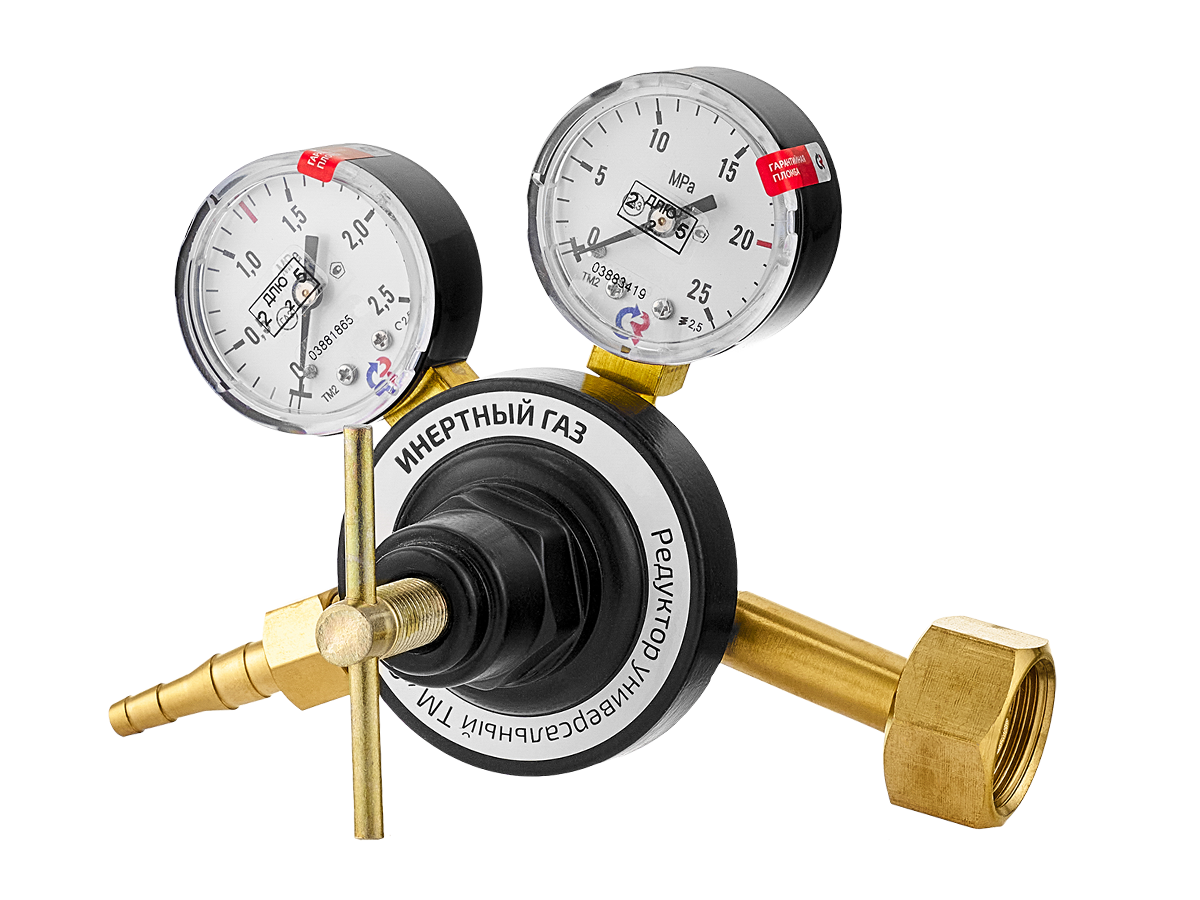 Редуктор универсальный Сварог Инертный газ, манометры с поверкой