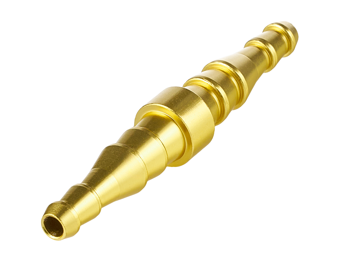 Соединитель прямой для газ. рукавов 6/9 - 6/9, AL