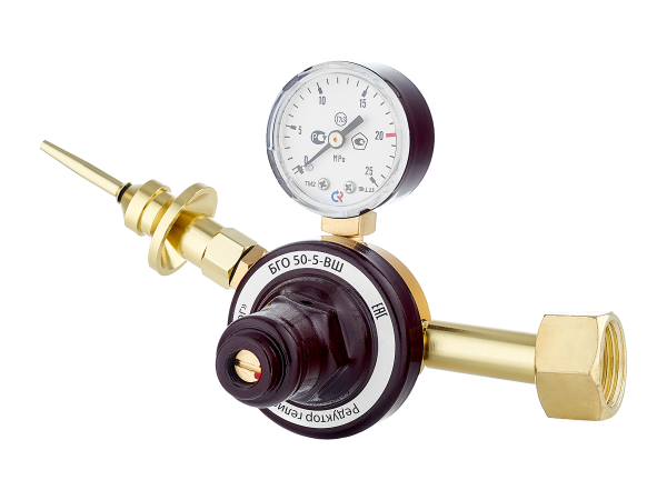 Редуктор гелиевый   БГО-50-5-ВШ (2870305000), манометр с поверкой