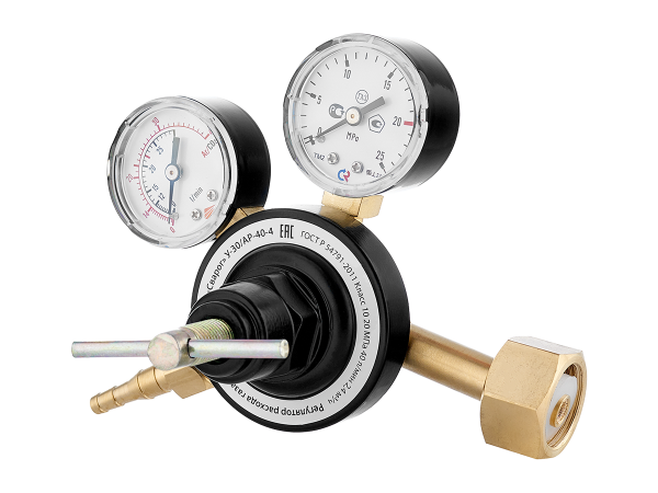 Регулятор расхода газа универсальный  У-30/АР-40-4 (2872633000), манометр с поверкой