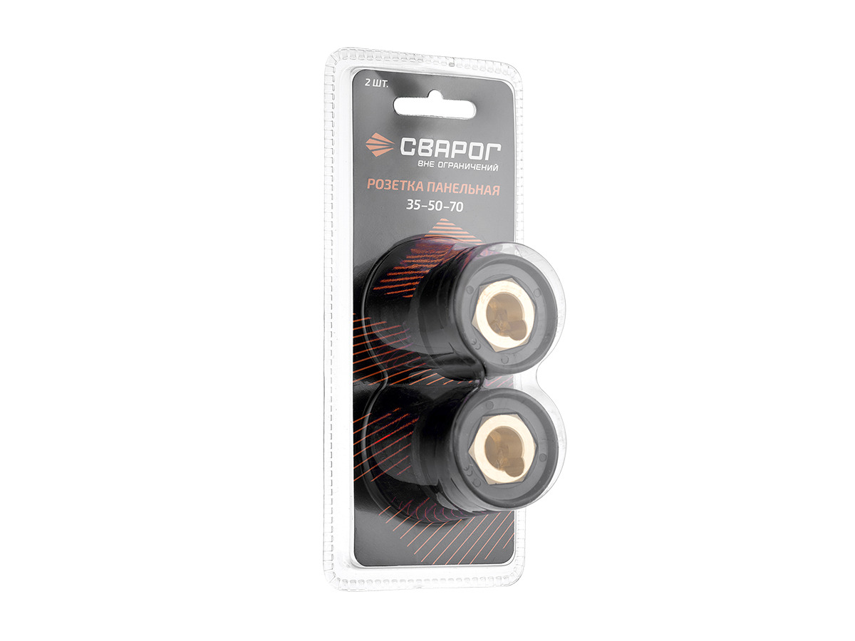 Розетка панельная 35-50-70 ISQ0053-SVA блистерная упаковка 2 шт