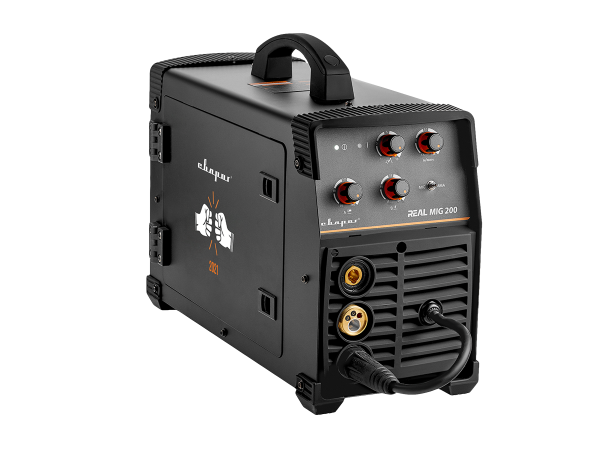 Инвертор сварочный MIG 200 ''REAL'' (N24002N) Black (маска+краги)