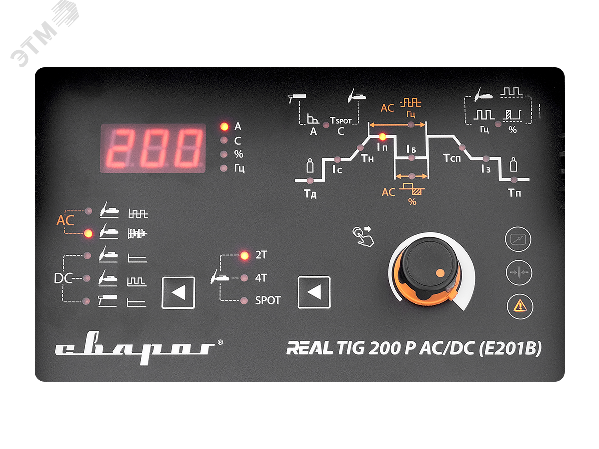 Инвертор сварочный TIG 200 P AC/DC ''REAL'' (E201B) Black 00000099292 СВАРОГ - превью 3
