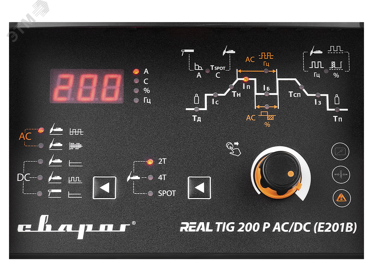 Инвертор сварочный TIG 200 P AC/DC ''REAL'' (E201B) НАКС РФ 00000099459 СВАРОГ - превью 3