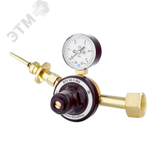 Редуктор гелиевый   БГО-50-5-ВШ (7870305000), манометр с поверкой - фото 1