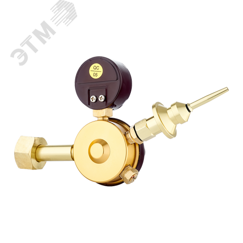 Редуктор гелиевый   БГО-50-5-ВШ (7870305000), манометр с поверкой - фото 2