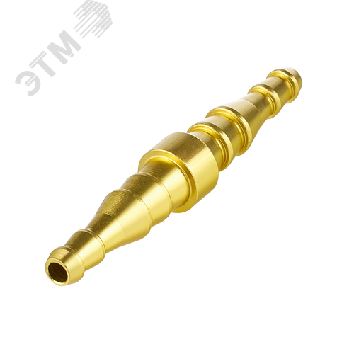 Соединитель прямой для газ. рукавов 6/9 - 6/9, AL - фото 2