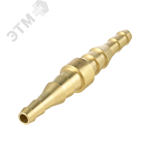 Соединитель прямой для газ. рукавов 6/9 - 6/9, BR - фото 1