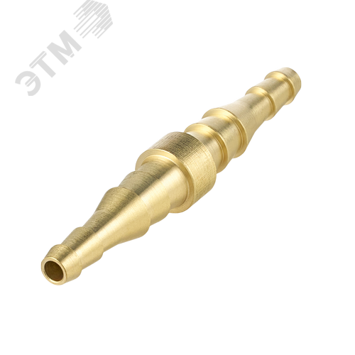 Соединитель прямой для газ. рукавов 6/9 - 6/9, BR - фото 2