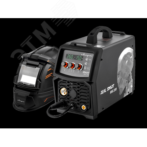 Инвертор сварочный MIG 200 ''REAL SMART'' (N2A5) Black (маска+краги) - фото 4