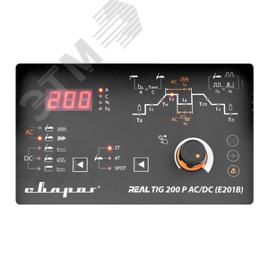 Инвертор сварочный TIG 200 P AC/DC ''REAL'' (E201B) Black 00000099292 СВАРОГ - 3