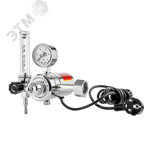 Регулятор расхода газа универсальный  У-30/АР-40-П-220-Р (JTR-198 220V), манометр с поверкой - фото 2