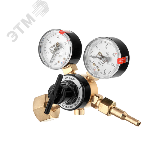 Редуктор углекислотный  УР-6-6М (ArR-137A), манометры с поверкой - фото 3