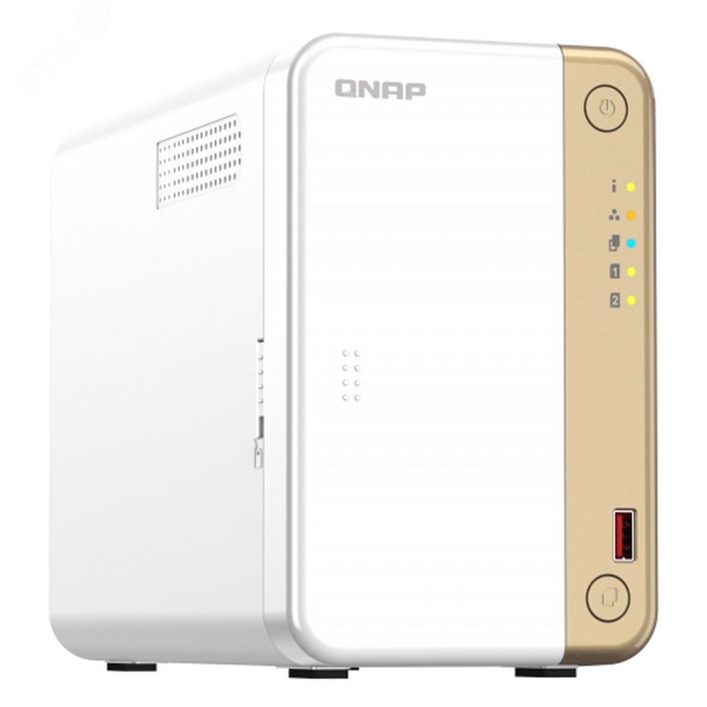 Изображение товара Сетевой RAID-накопитель QNAP TS-262-4G с Intel Celeron и 2,5 GbE Изображение товара Сетевой RAID-накопитель QNAP TS-262-4G с Intel Celeron и 2,5 GbE