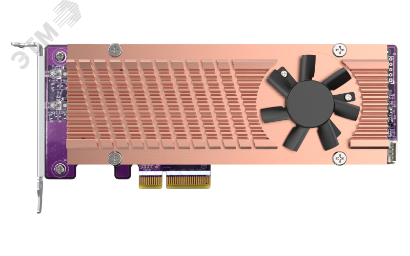 Изображение товара Карта расширения 2 слота M.2 22110/2280 NVMe SSD, интерфейс PCIe Gen2 x4 (шт) Изображение товара Карта расширения 2 слота M.2 22110/2280 NVMe SSD, интерфейс PCIe Gen2 x4 (шт)