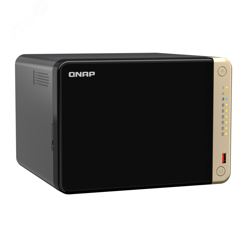 Изображение товара Сетевое хранилище QNAP TS-664-8G с 6 отсеками и высокой скоростью передачи данных