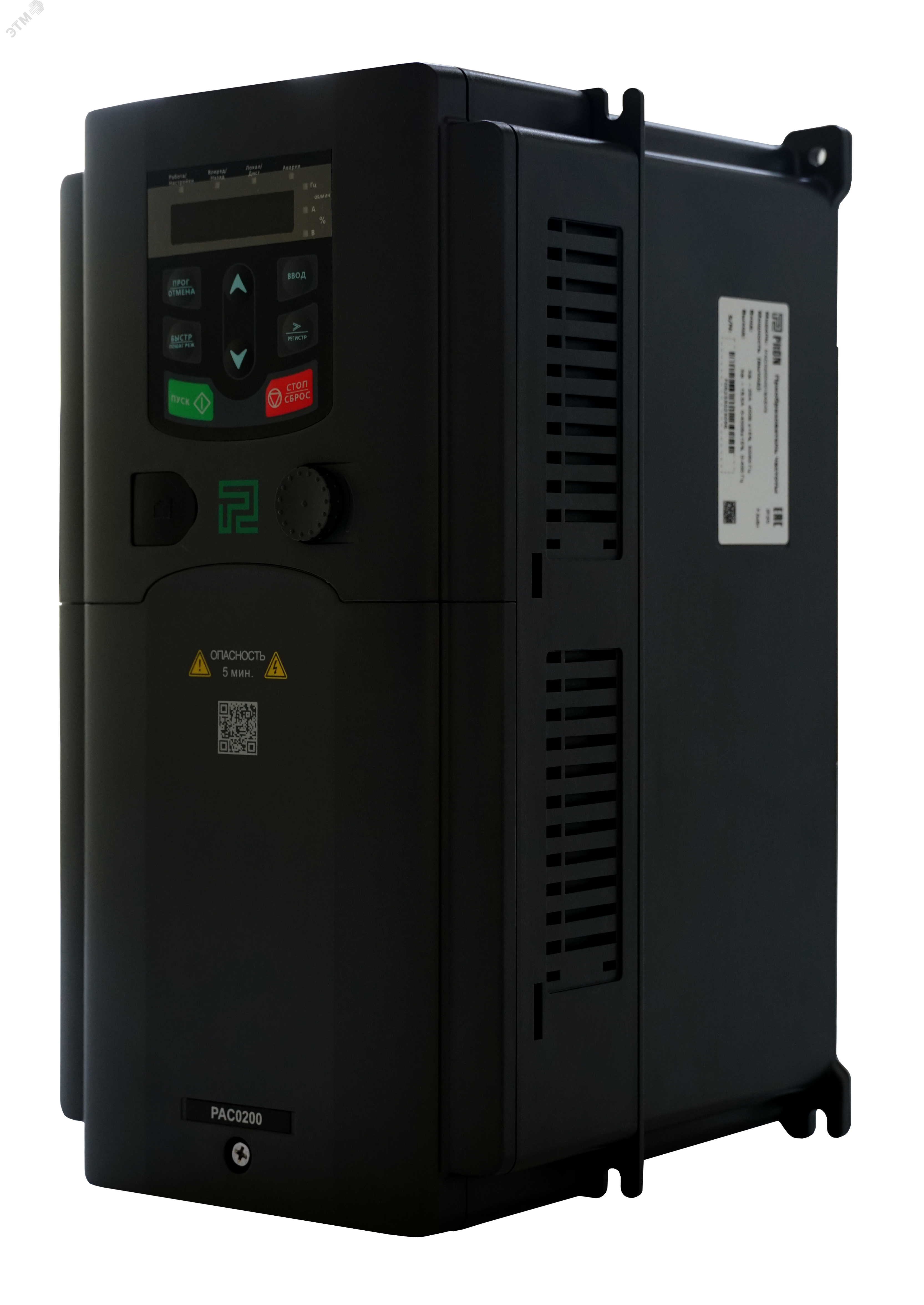 Преобразователь частоты тип PAC0200 11 кВт 400В, IP20 PAC0200X025AX3 PitON