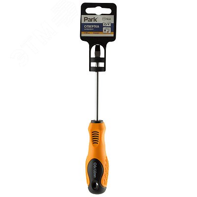 Изображение товара Отвертка Standart SL6х10см, двухкомпонентная рукоятка, шлицевая (шт)