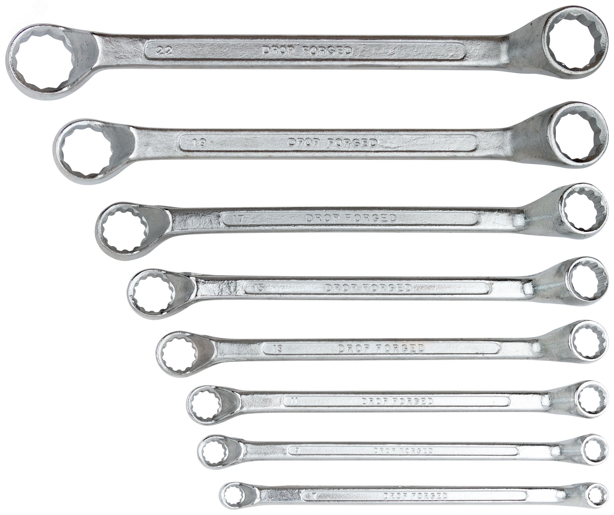 Изображение товара Набор накидных ключей 8 шт из углеродистой стали для резьбовых соединений